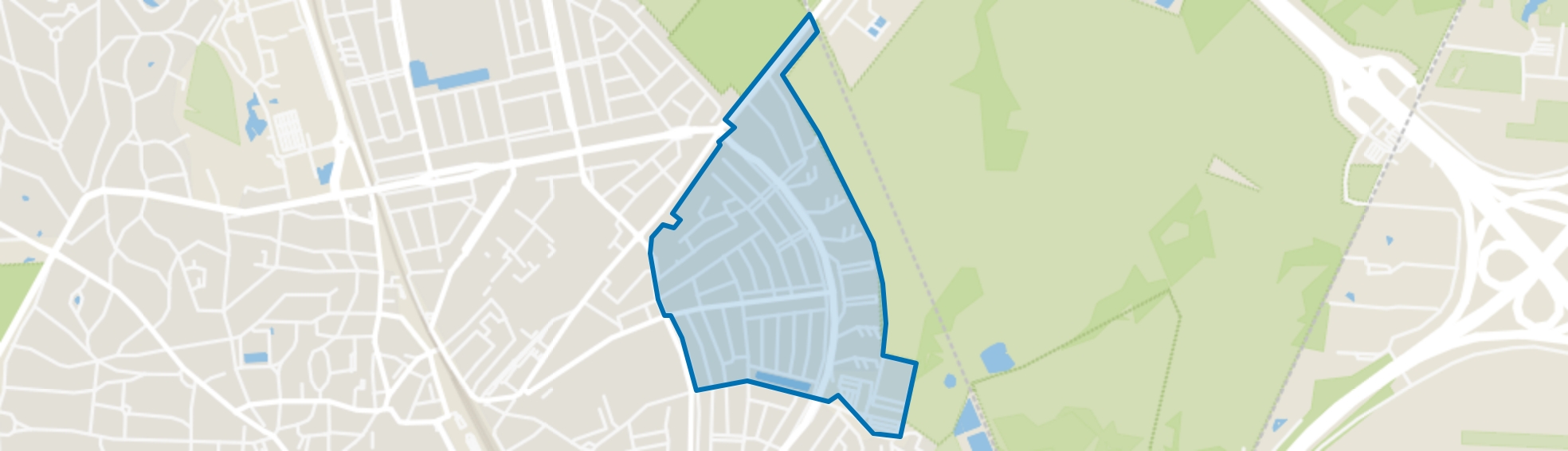 Astronomische Buurt, Hilversum map