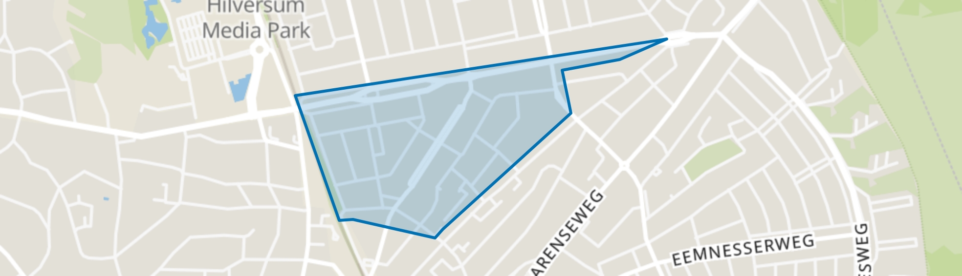 Johannes Geradtswegbuurt, Hilversum map
