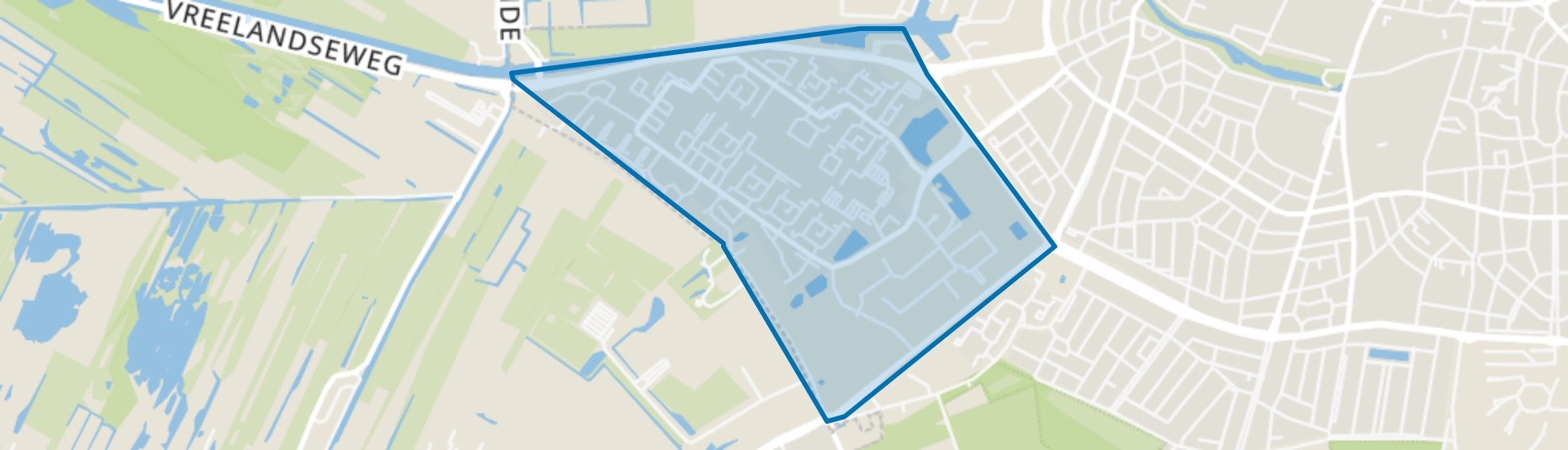 Kerkelanden, Hilversum map