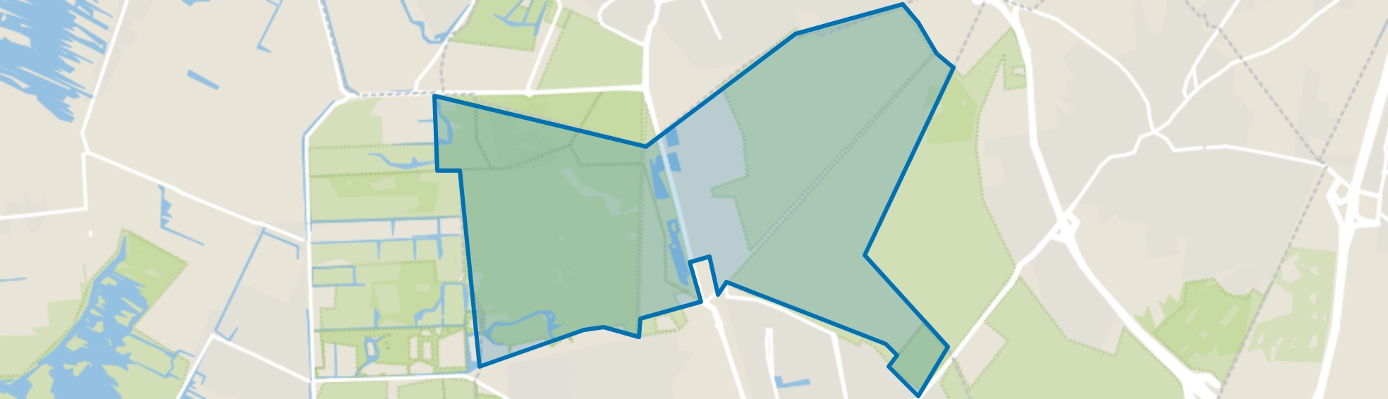 Landelijk Gebied 91, Hilversum map
