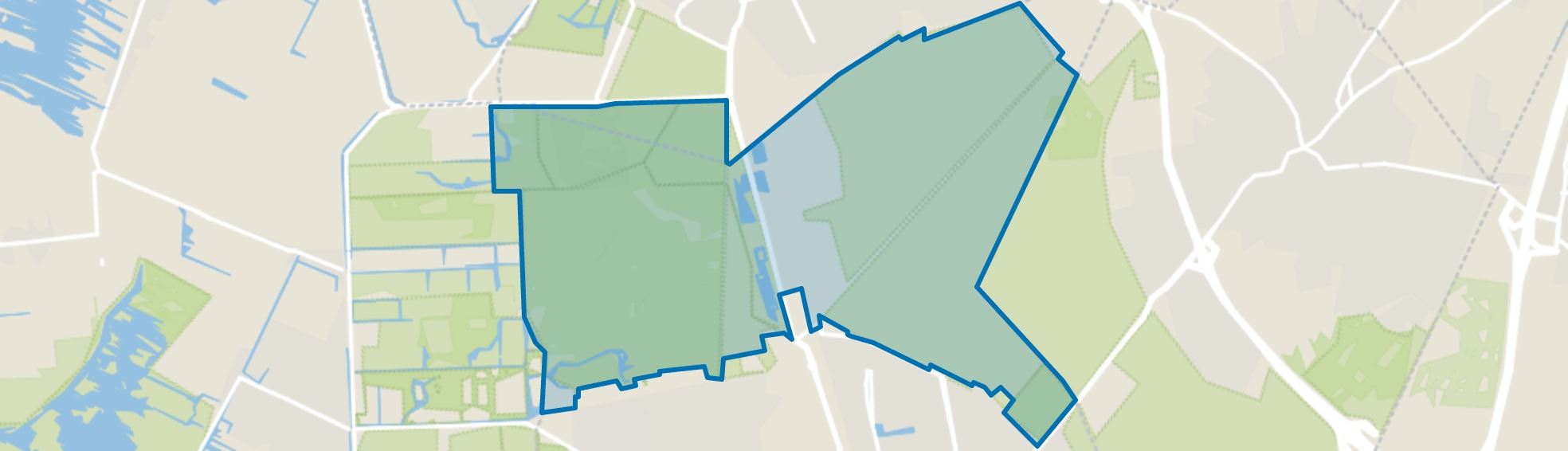 Landelijk Gebied 91, Hilversum map