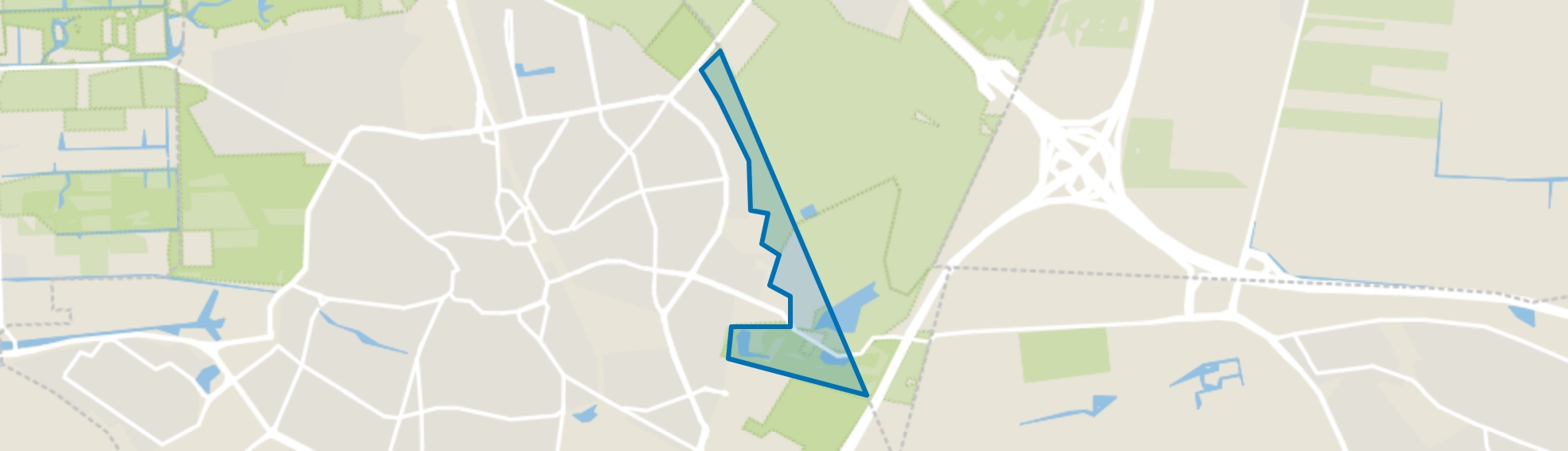 Landelijk Gebied 92, Hilversum map
