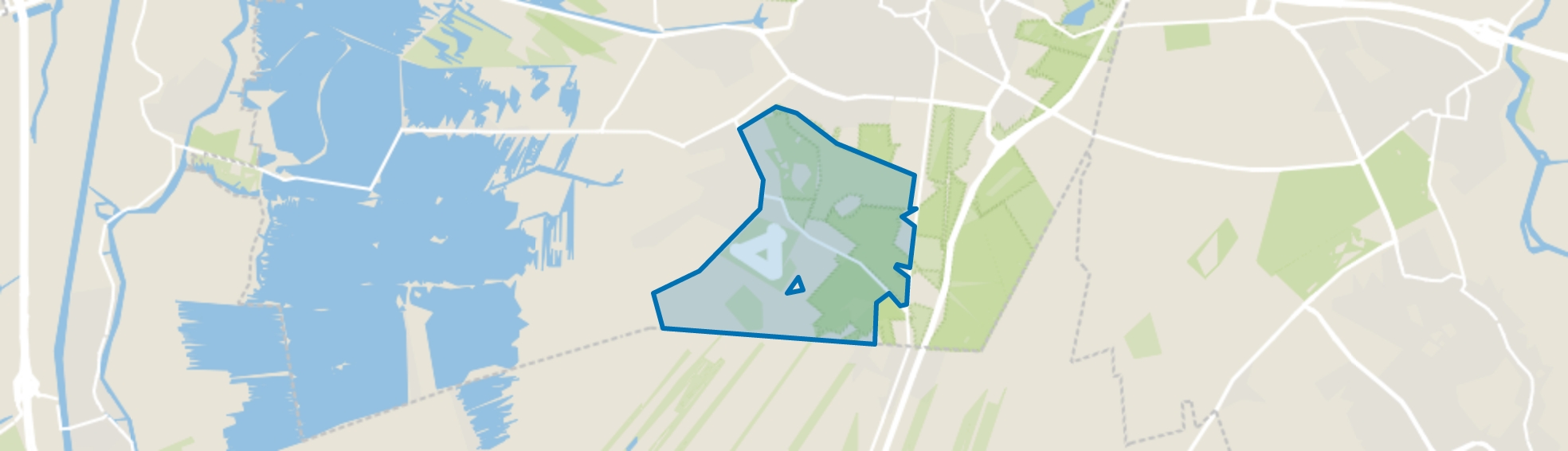 Landelijk Gebied 95, Hilversum map