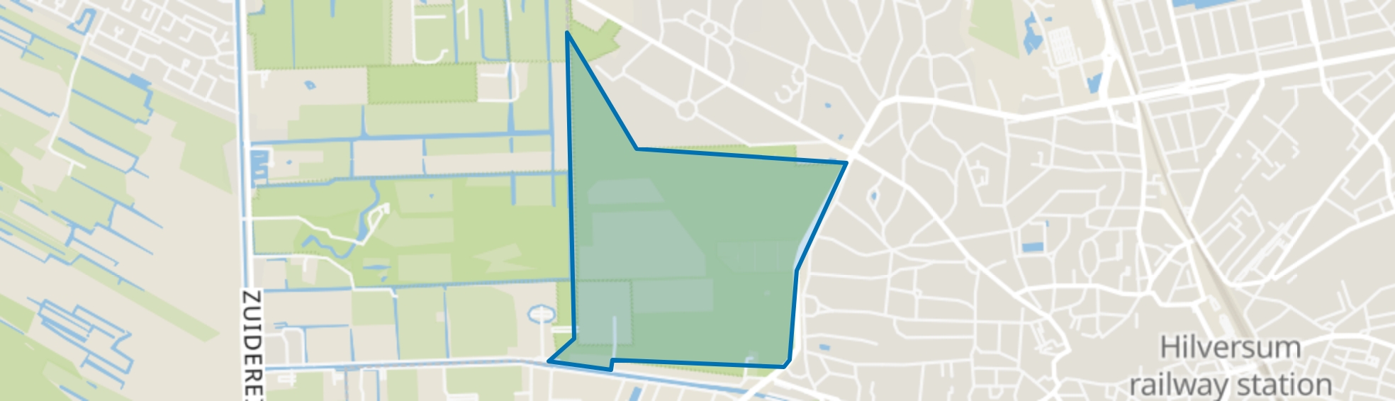 Landelijk Gebied 96, Hilversum map