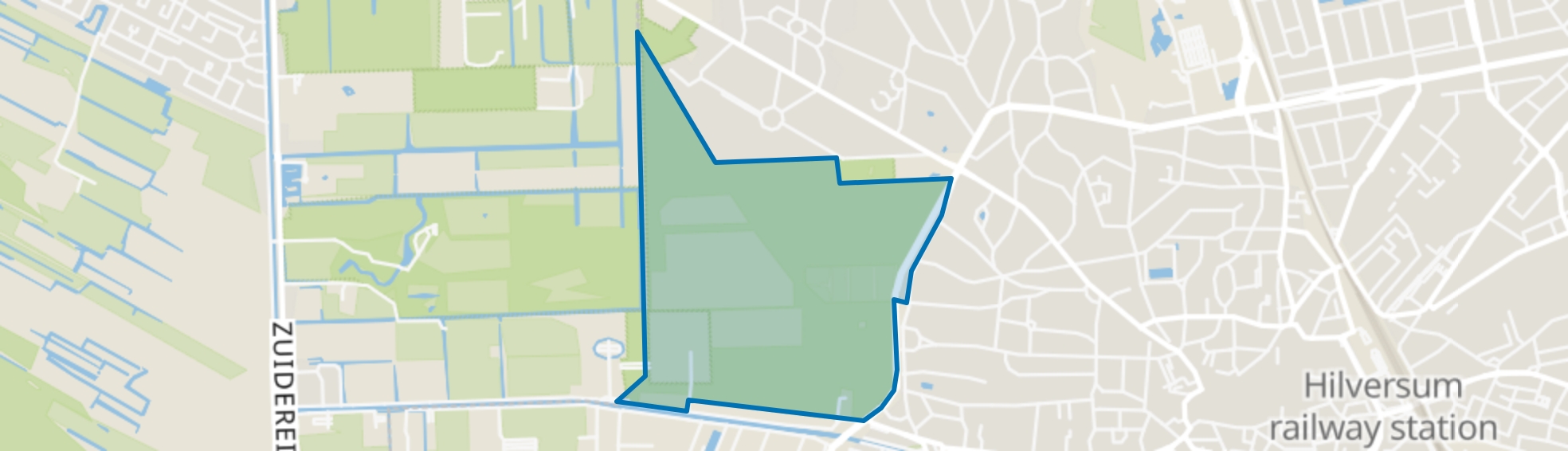 Landelijk Gebied 96, Hilversum map