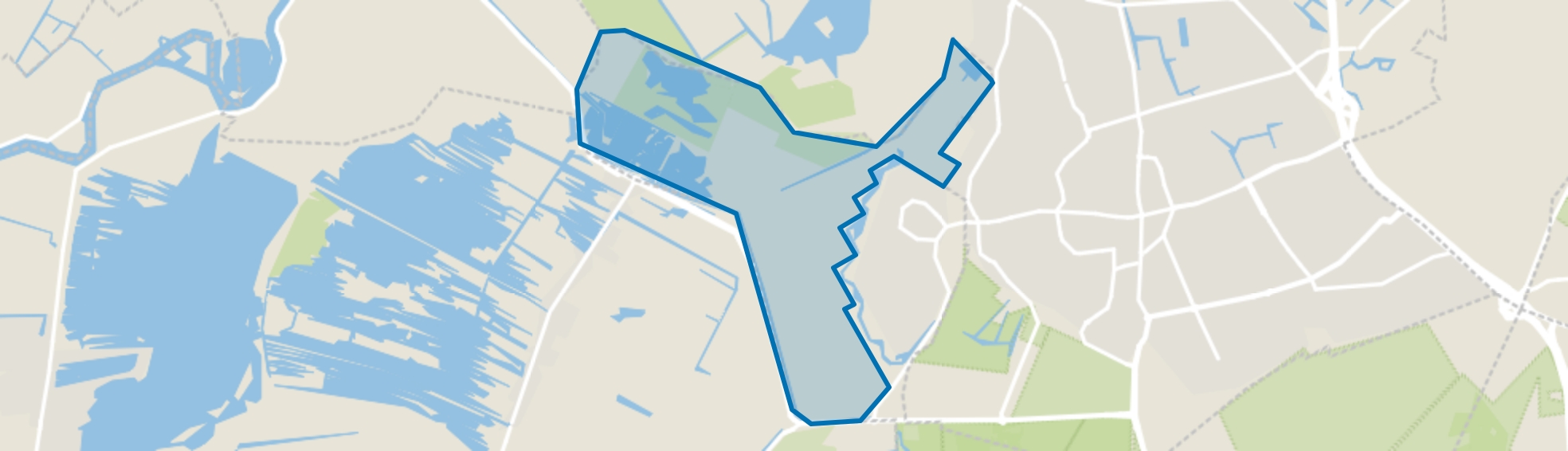 Landelijk Gebied 97, Hilversum map