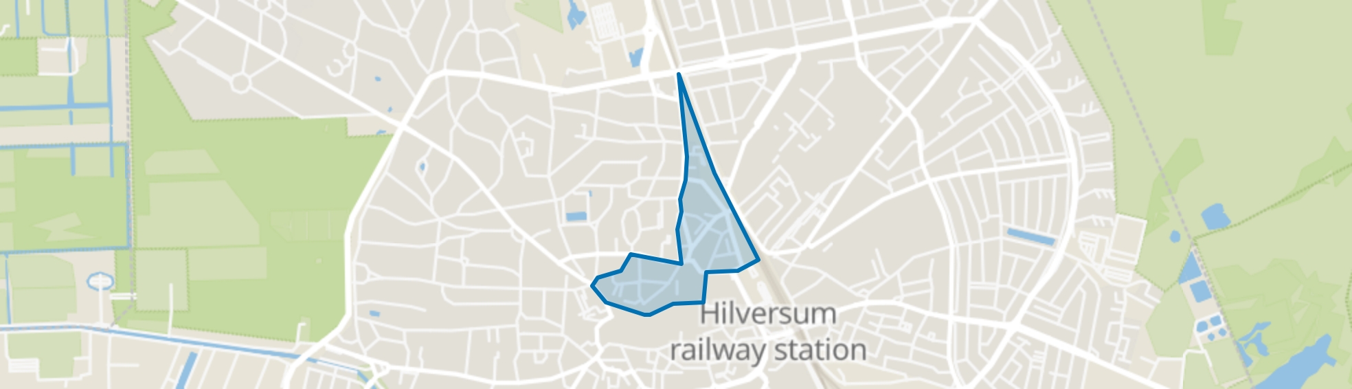 Langgewenstbuurt, Hilversum map