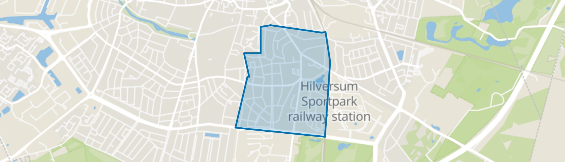 Schilderskwartier, Hilversum map