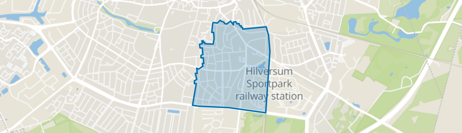 Schilderskwartier, Hilversum map