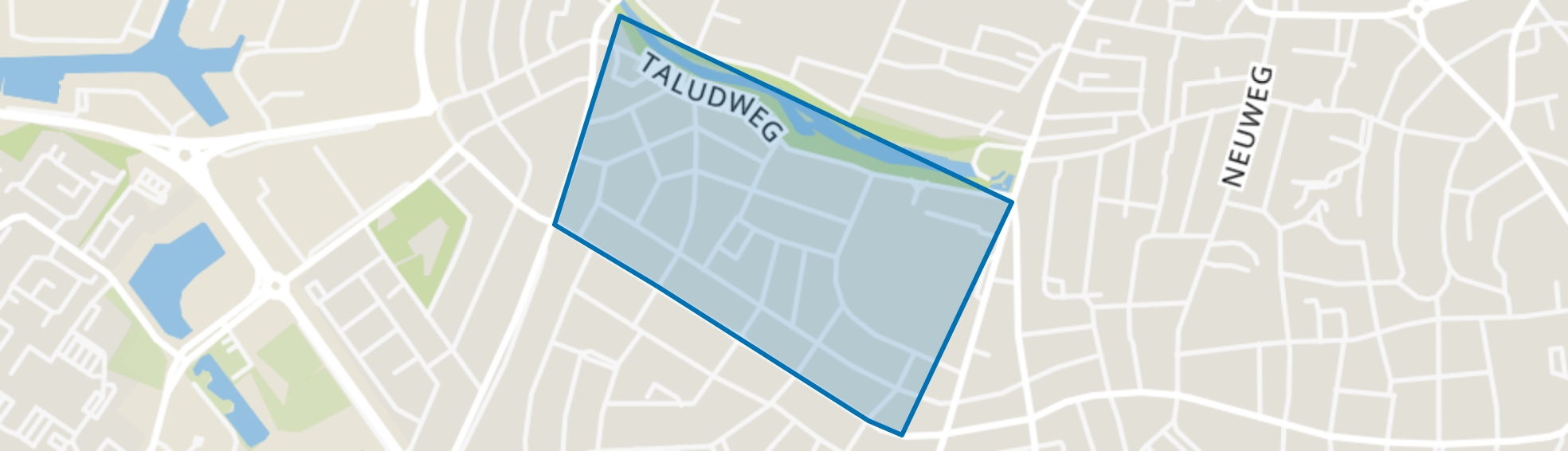 Schrijverskwartier, Hilversum map