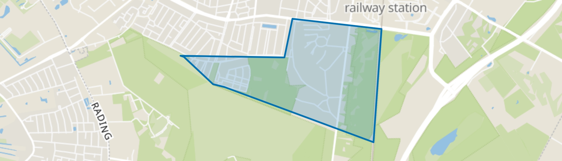 't Hoogt van 't Kruis, Hilversum map