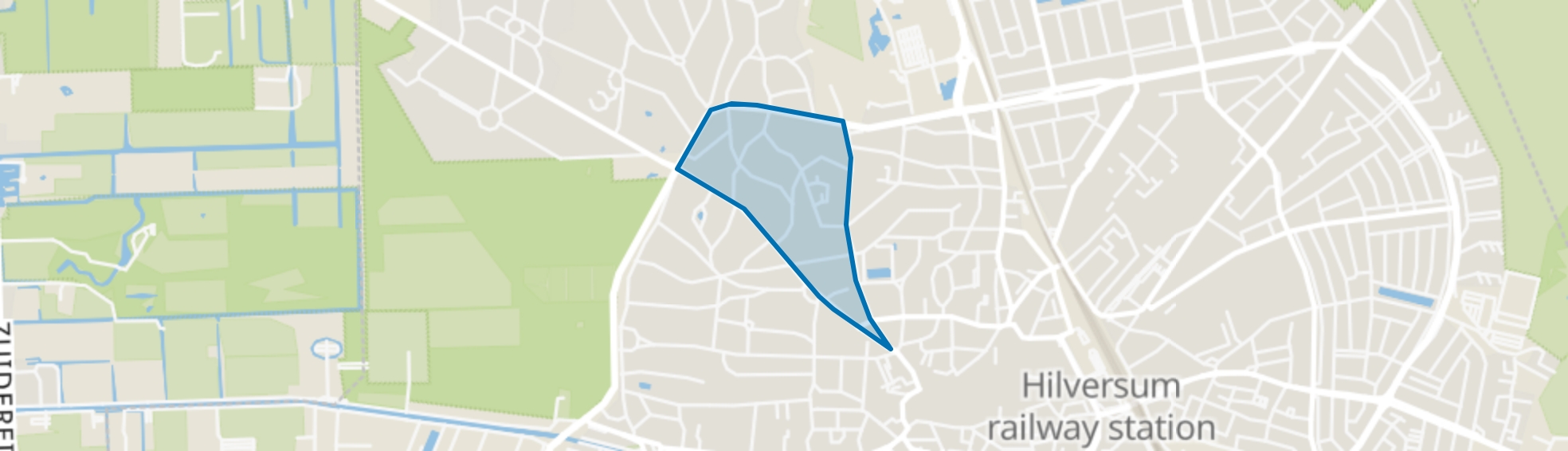 Trompenberg-Zuid, Hilversum map