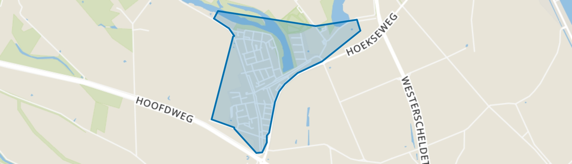 Kern Hoek, Hoek map