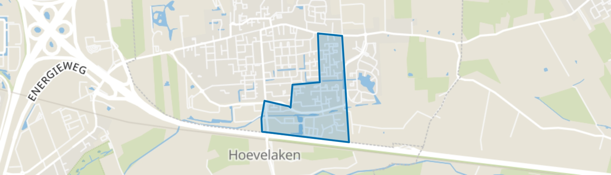 Hoevelaken-Oranjebuurt-Horstbeek, Hoevelaken map