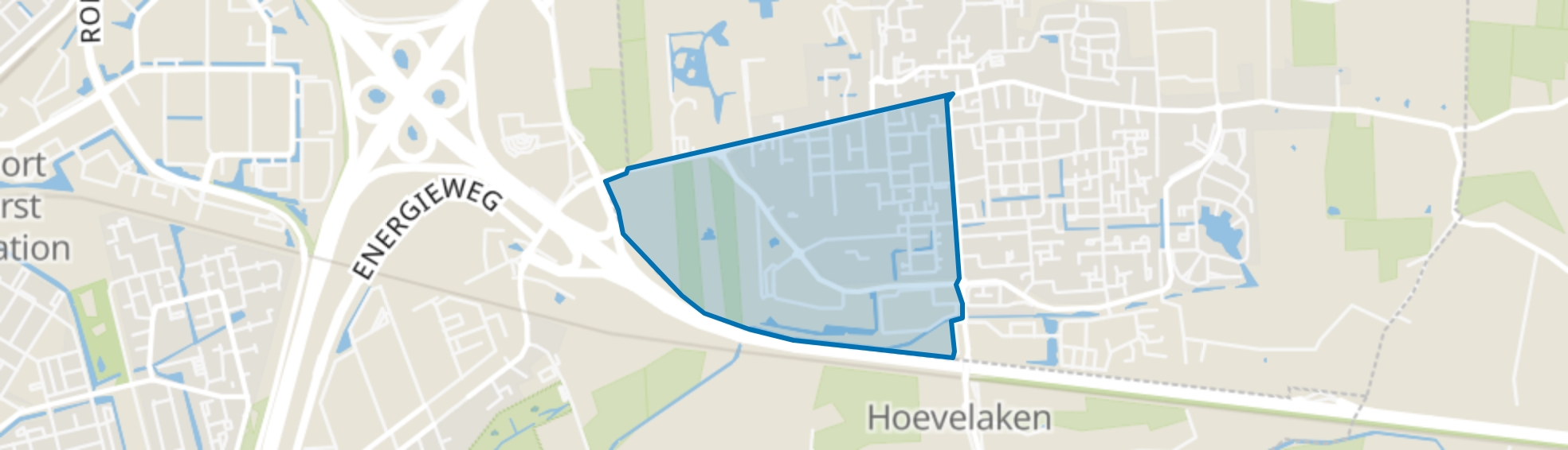 Hoevelaken-Overhorst, Hoevelaken map