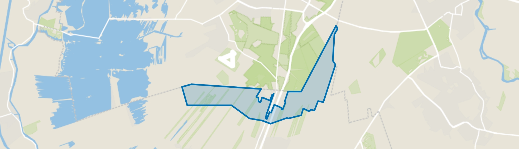 Hollandsche Rading Buitengebied, Hollandsche Rading map