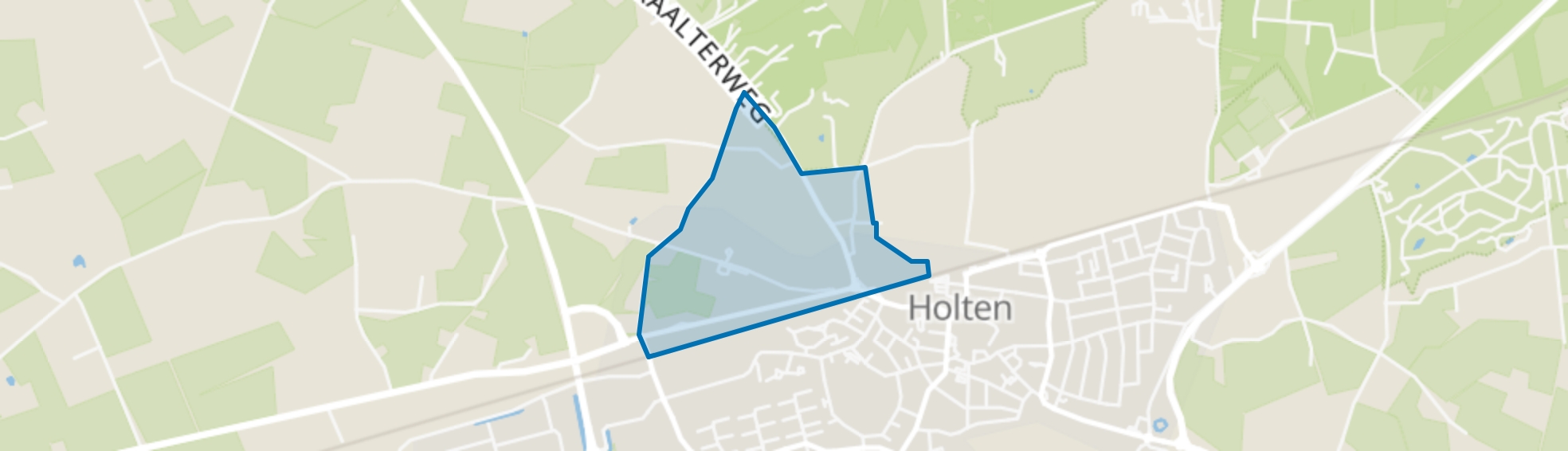 Holten ten noorden van de spoorlijn, Holten map