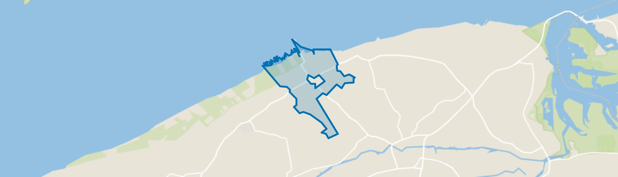 Verspreide huizen Holwerd, Holwerd map