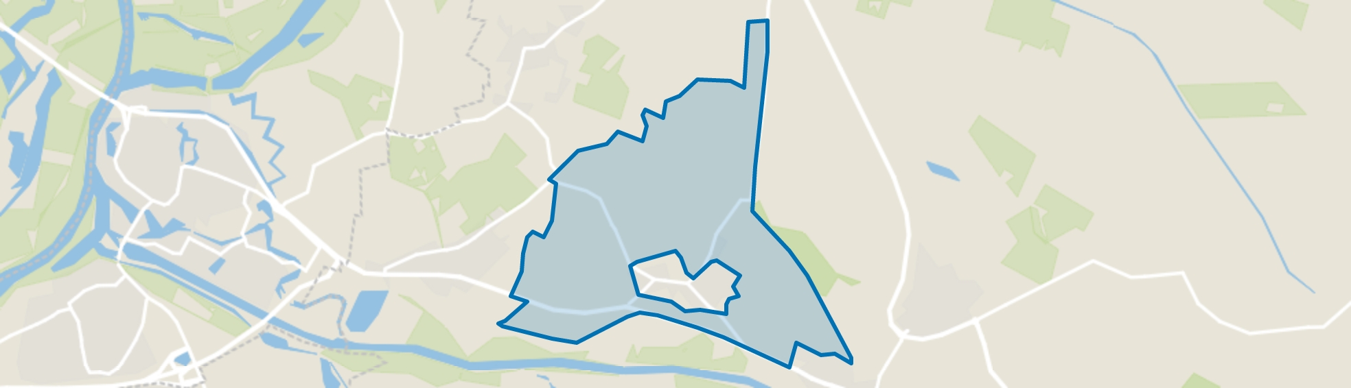 Verspreide huizen Hoog-Keppel, Hoog-Keppel map
