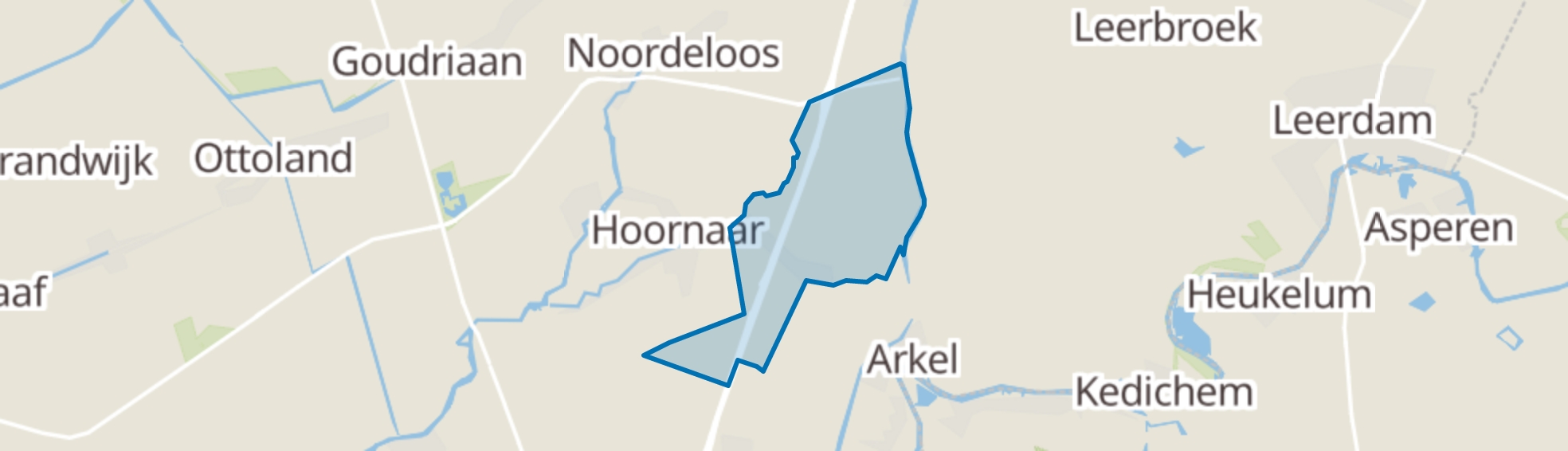 Hoogblokland map