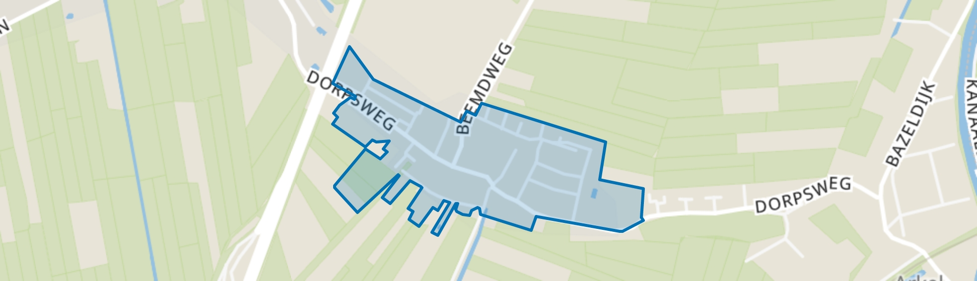 Hoogblokland-Dorp, Hoogblokland map