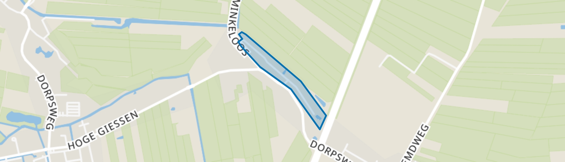 Hoogblokland-Minkeloos, Hoogblokland map