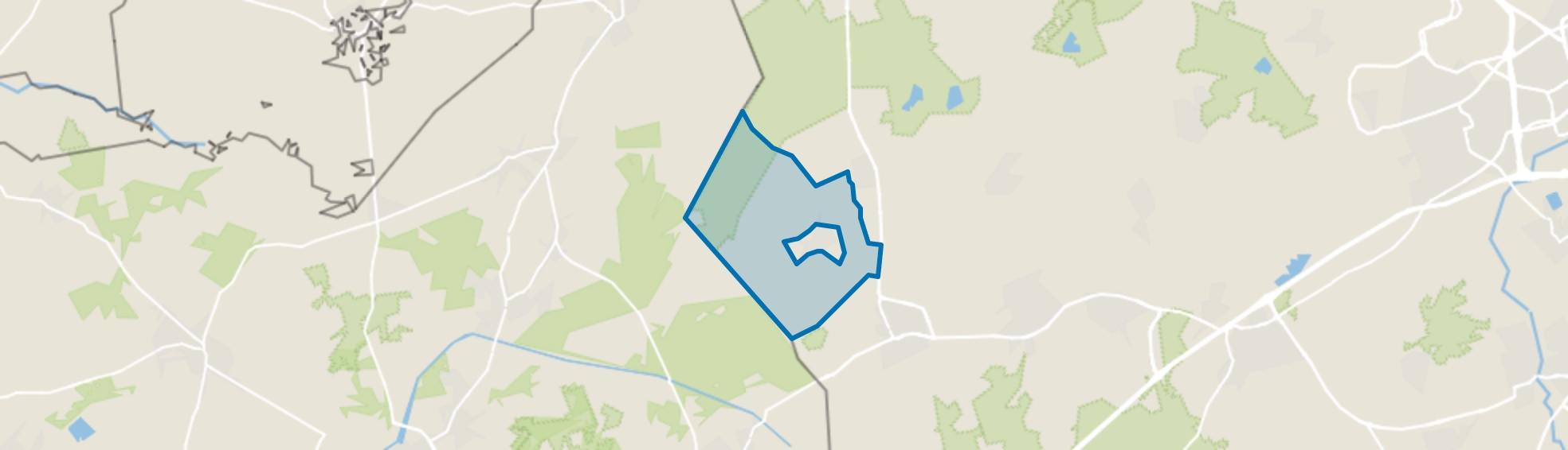 Verspreide huizen Hooge Mierde, Hooge Mierde map