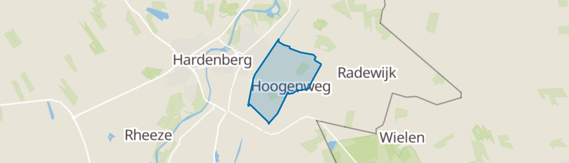 Hoogenweg map