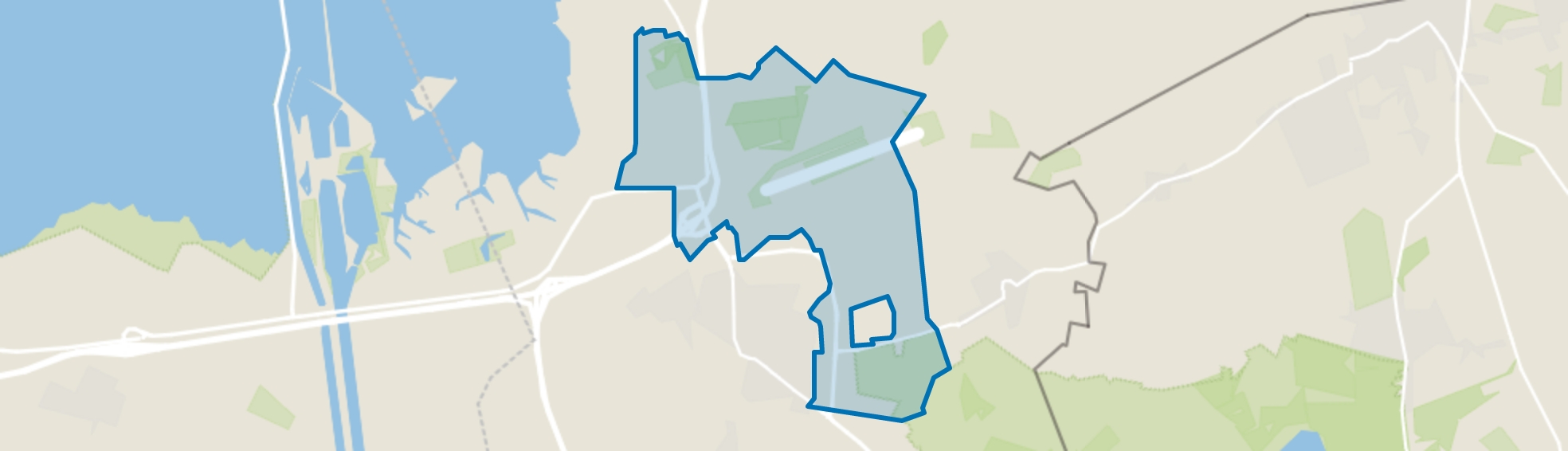 Verspreide huizen Hoogerheide, Hoogerheide map