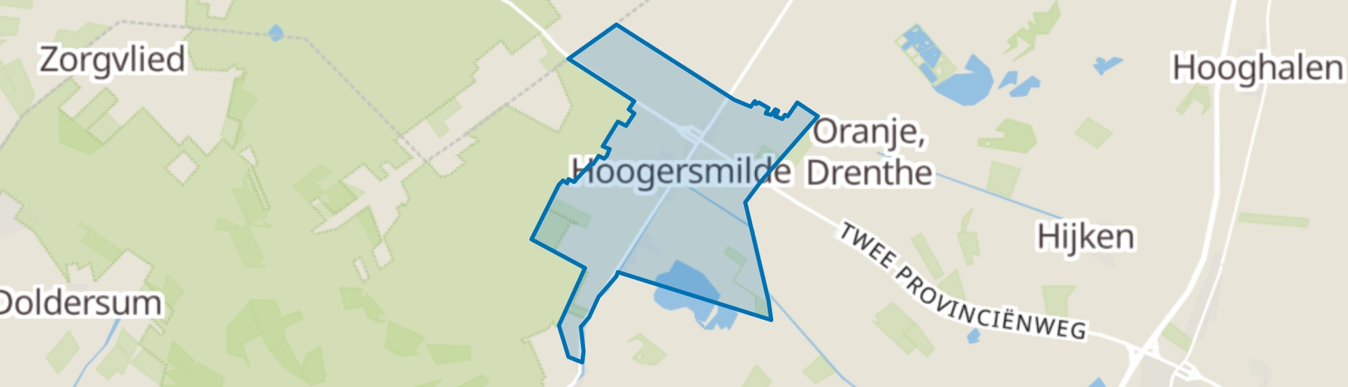 Hoogersmilde (Gem. Midden-Drenthe) map