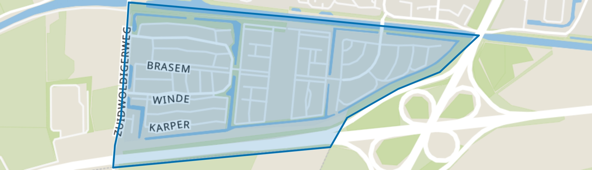 Erflanden, Hoogeveen map