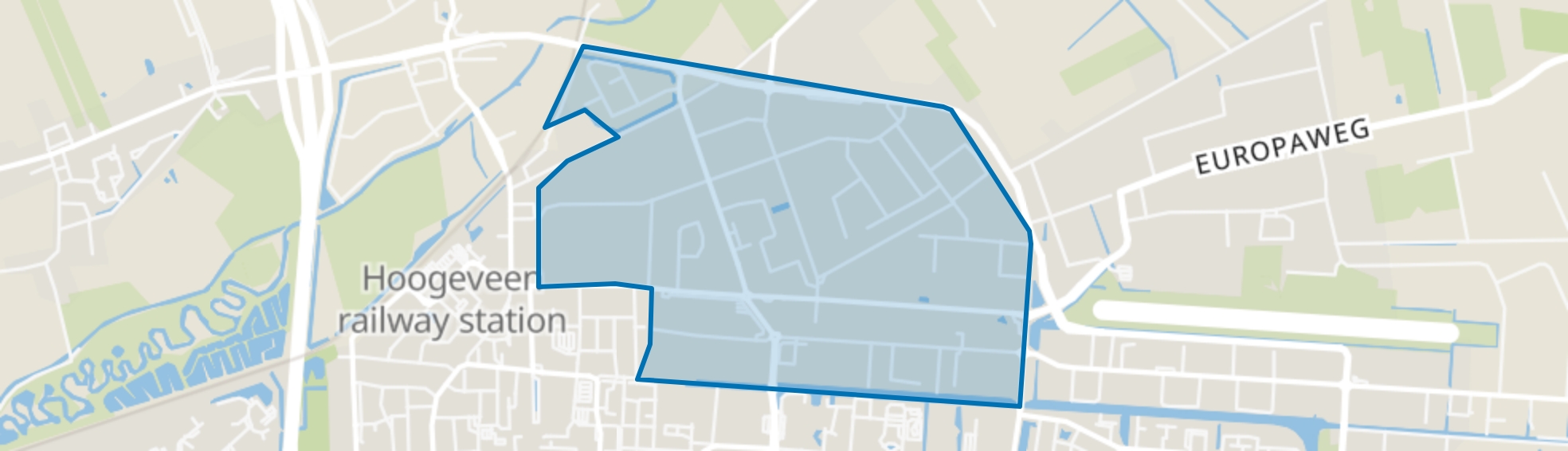 Industriegebied Noord A, Hoogeveen map