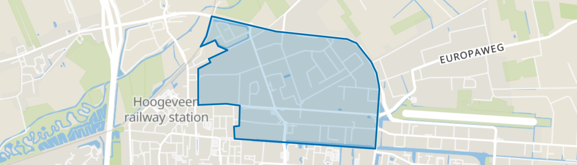 Industriegebied Noord A, Hoogeveen map