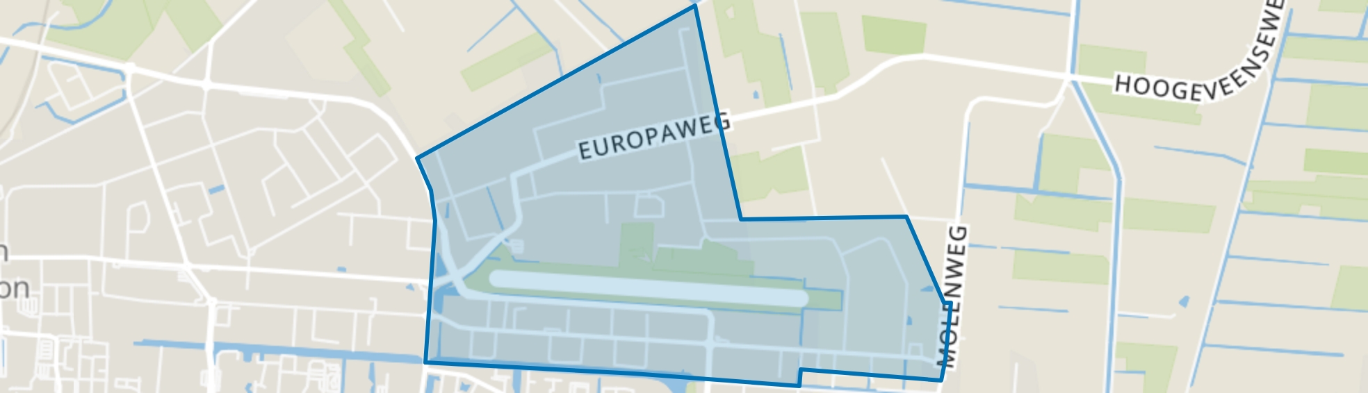 Industriegebied Noord B, Hoogeveen map