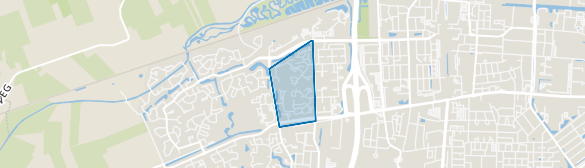 Schoonvelde-West, Hoogeveen map