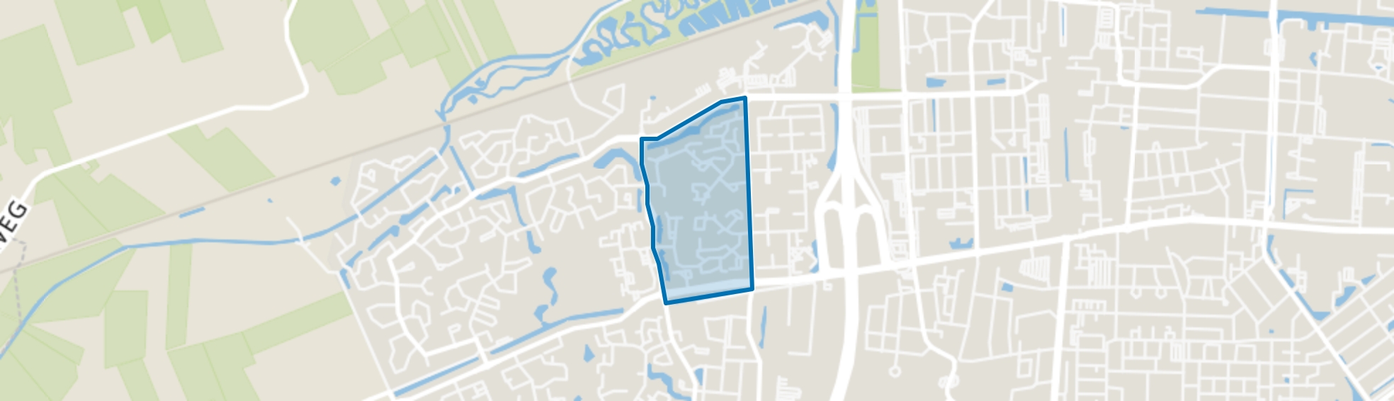 Schoonvelde-West, Hoogeveen map