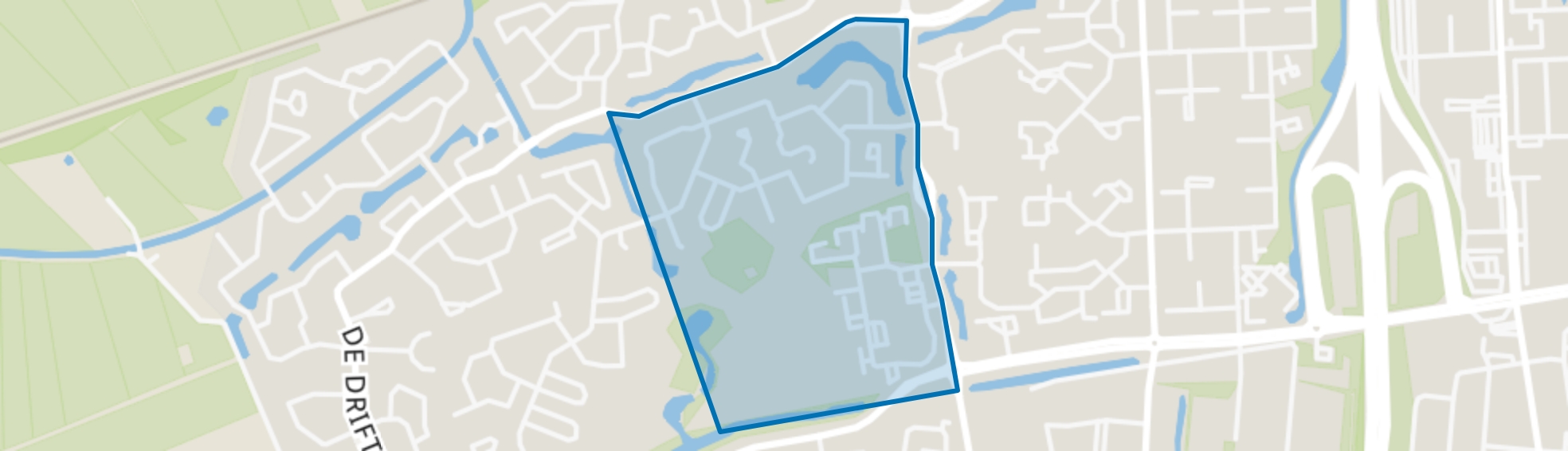 Steenbergerweiden, Hoogeveen map