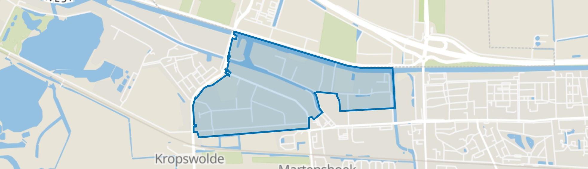 Industriegebied Martenshoek, Hoogezand map