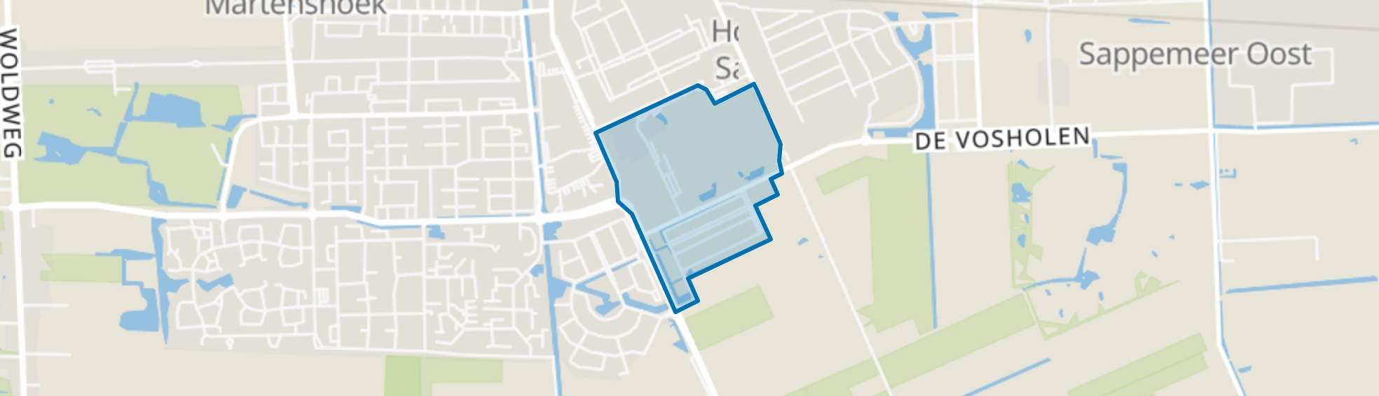 Kalkwijk-Noord, Hoogezand map