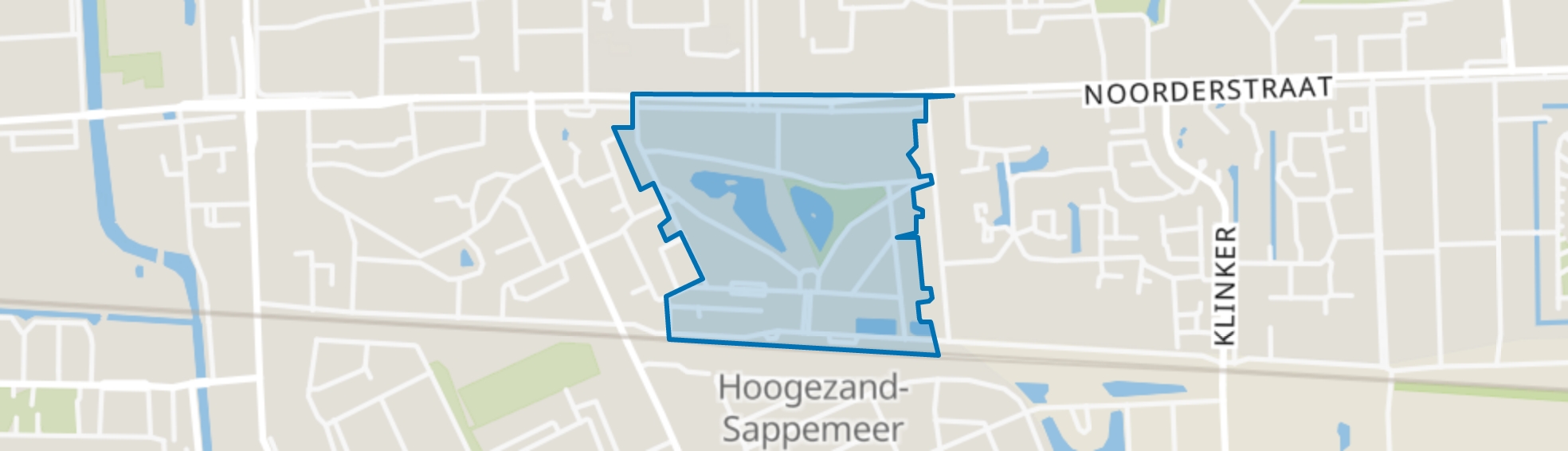 Oosterpark, Hoogezand map