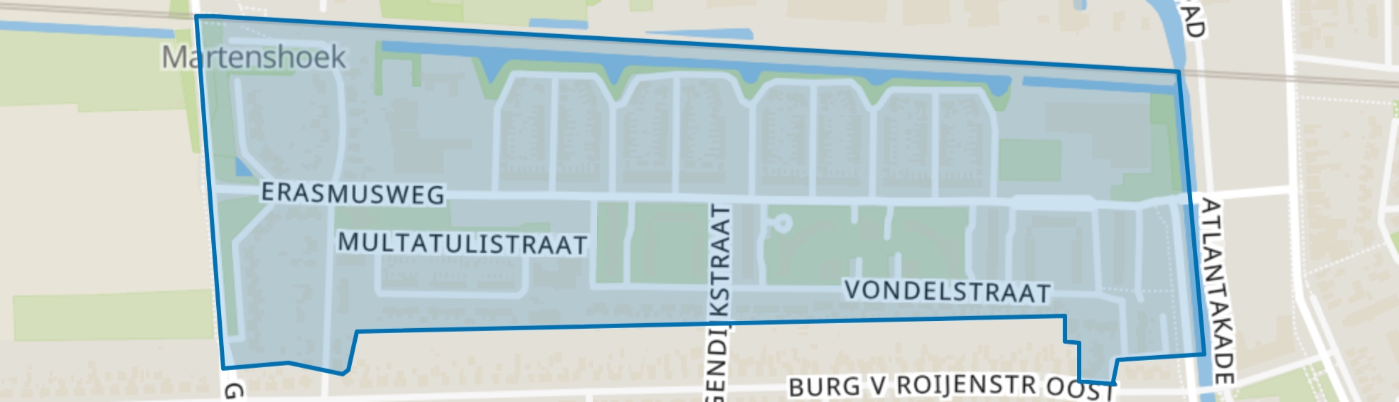 Spoorstraat en Kieldiep, Hoogezand map