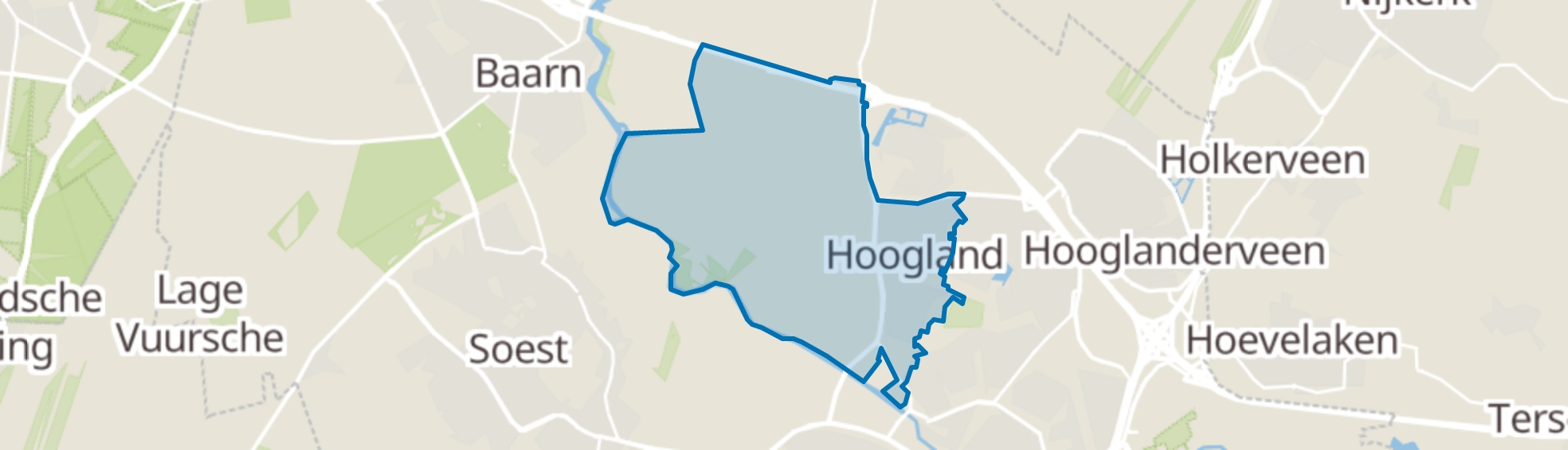 Hoogland map