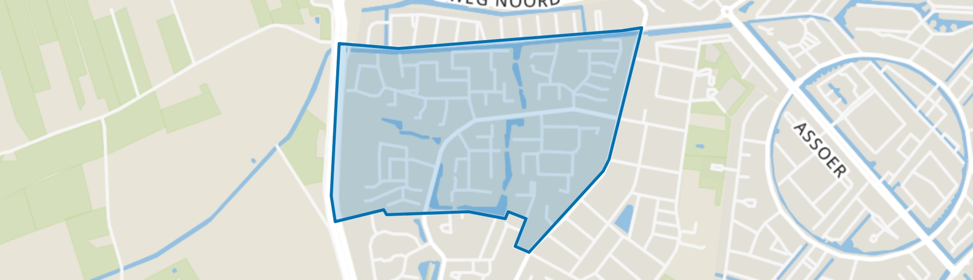 Bieshaar-Noord, Hoogland map