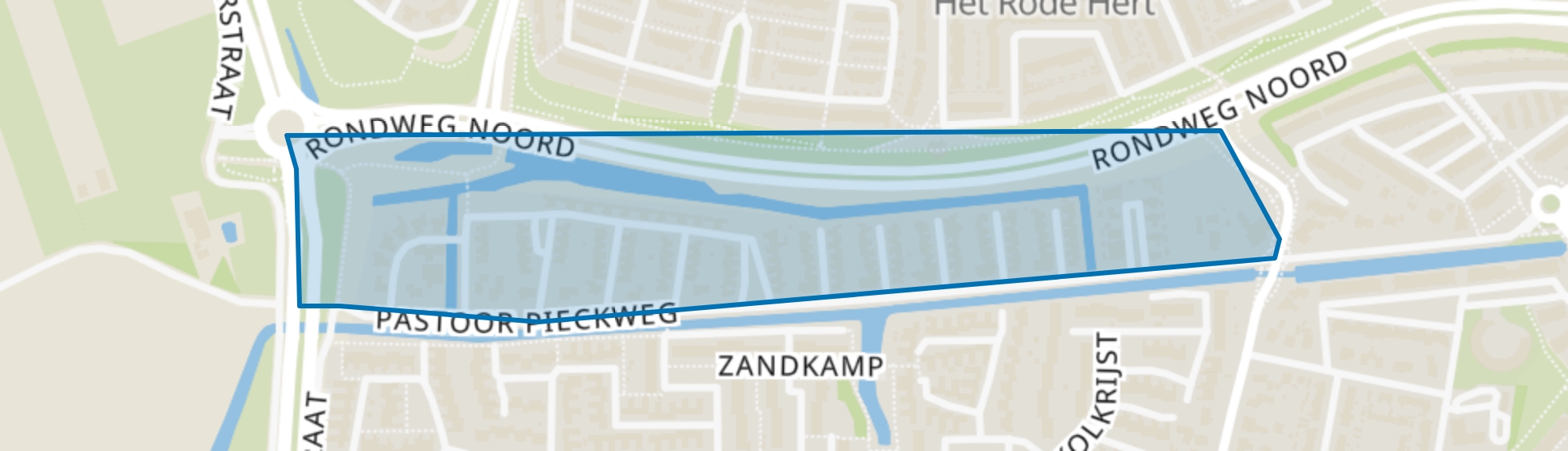 De Biezen, Hoogland map