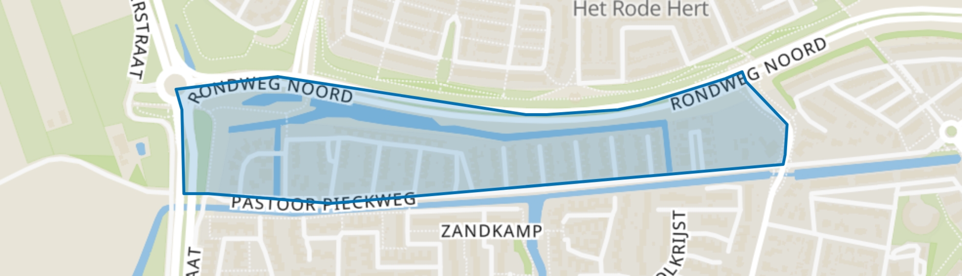 De Biezen, Hoogland map