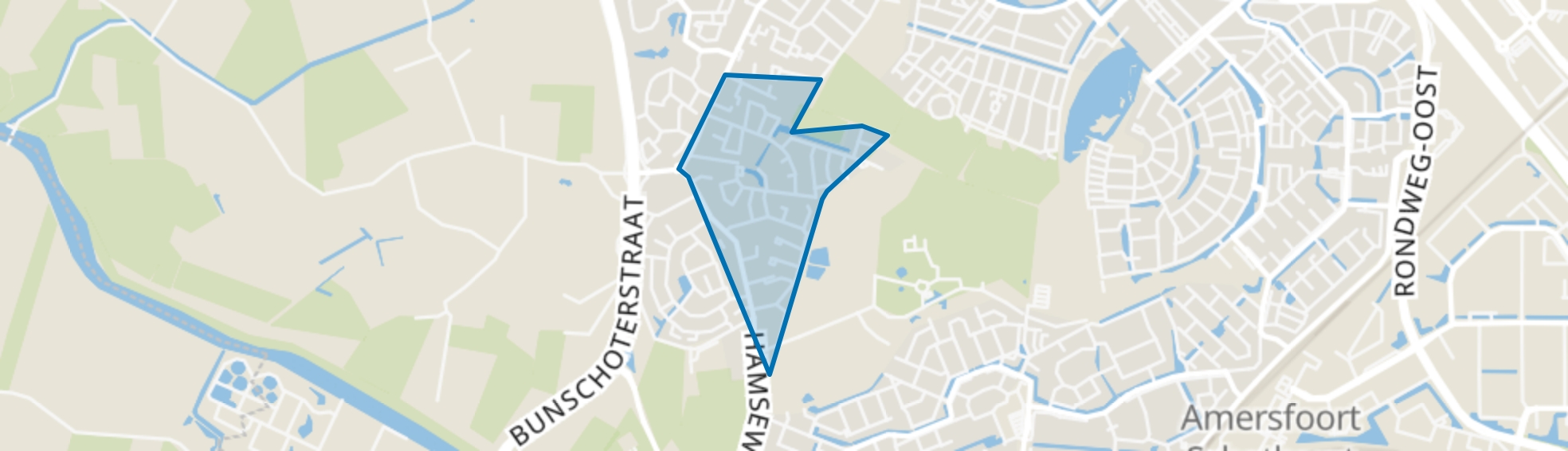 De Ham, Hoogland map