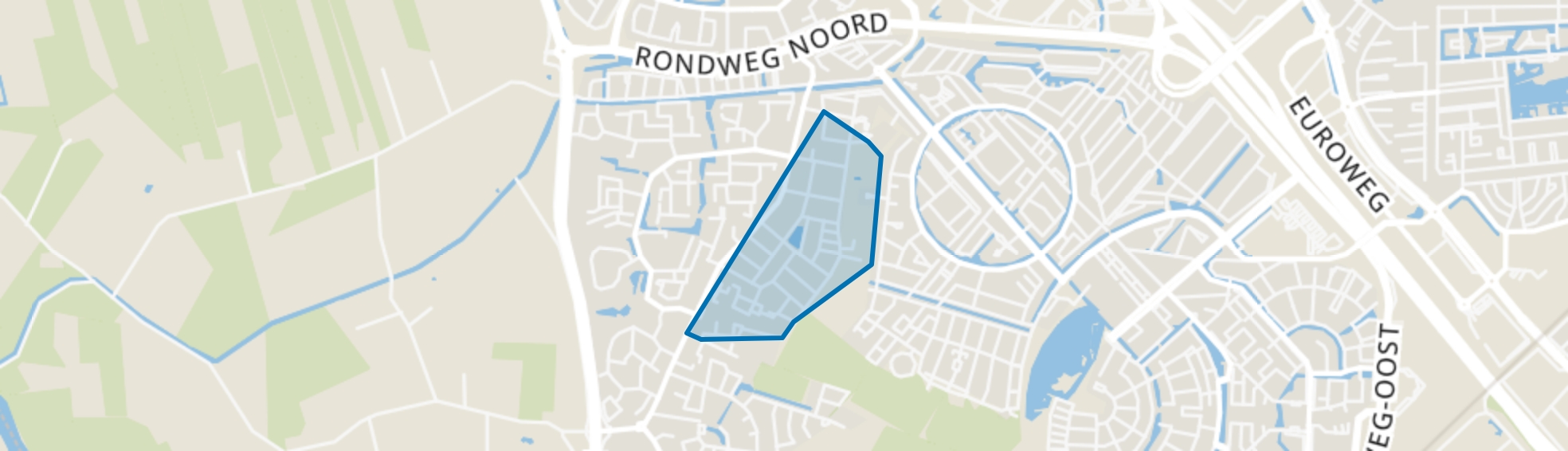 Langenoord, Hoogland map