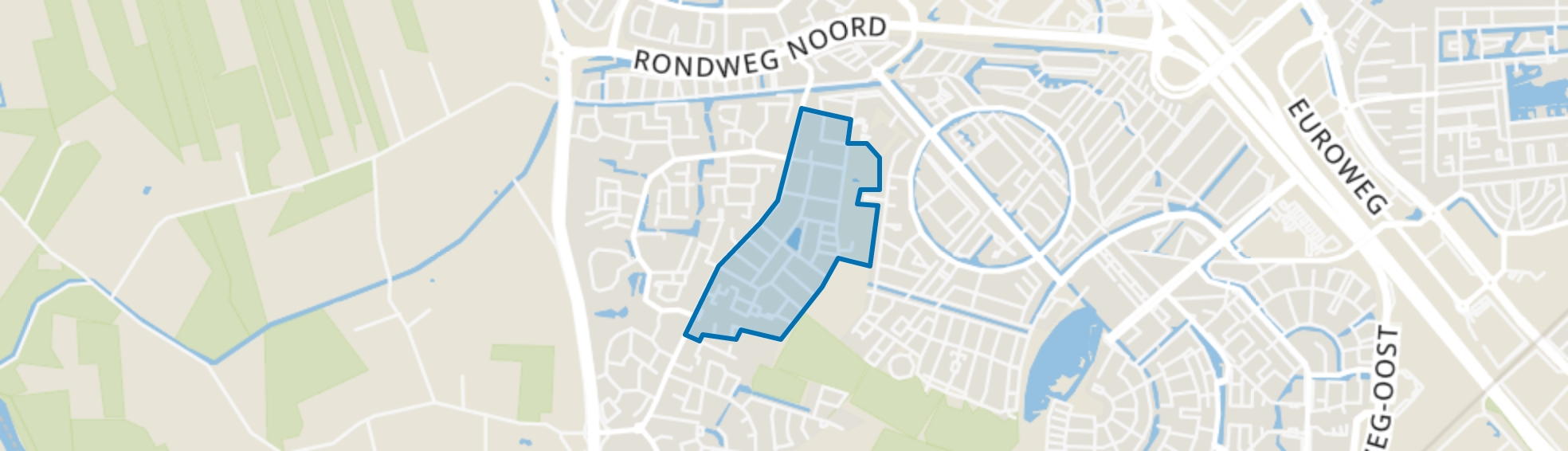 Langenoord, Hoogland map