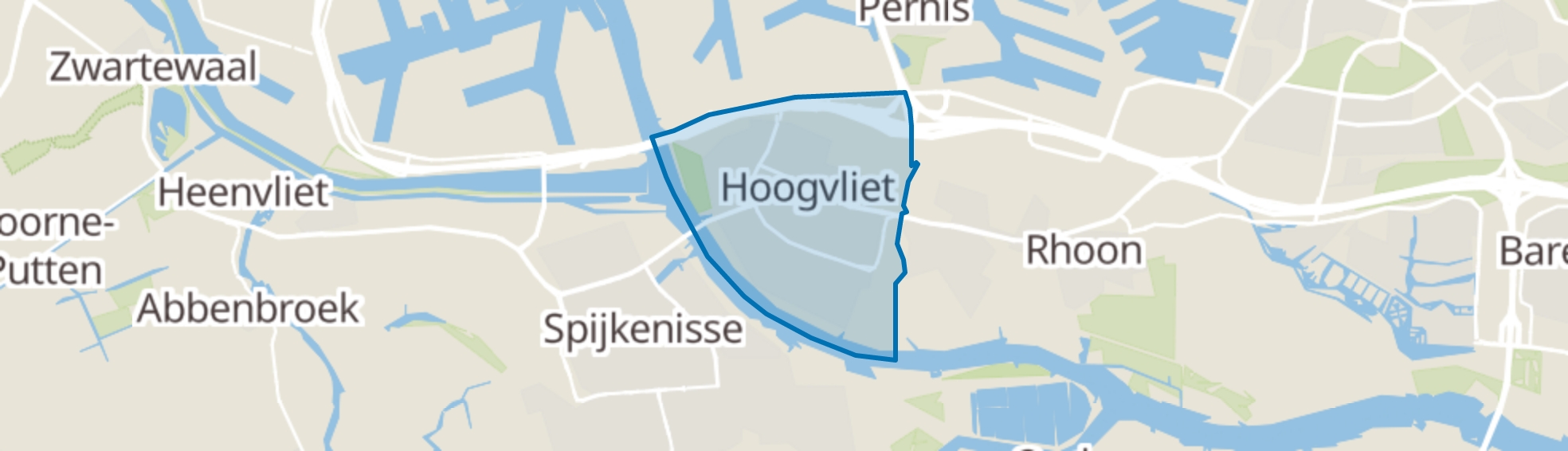 Hoogvliet Rotterdam map