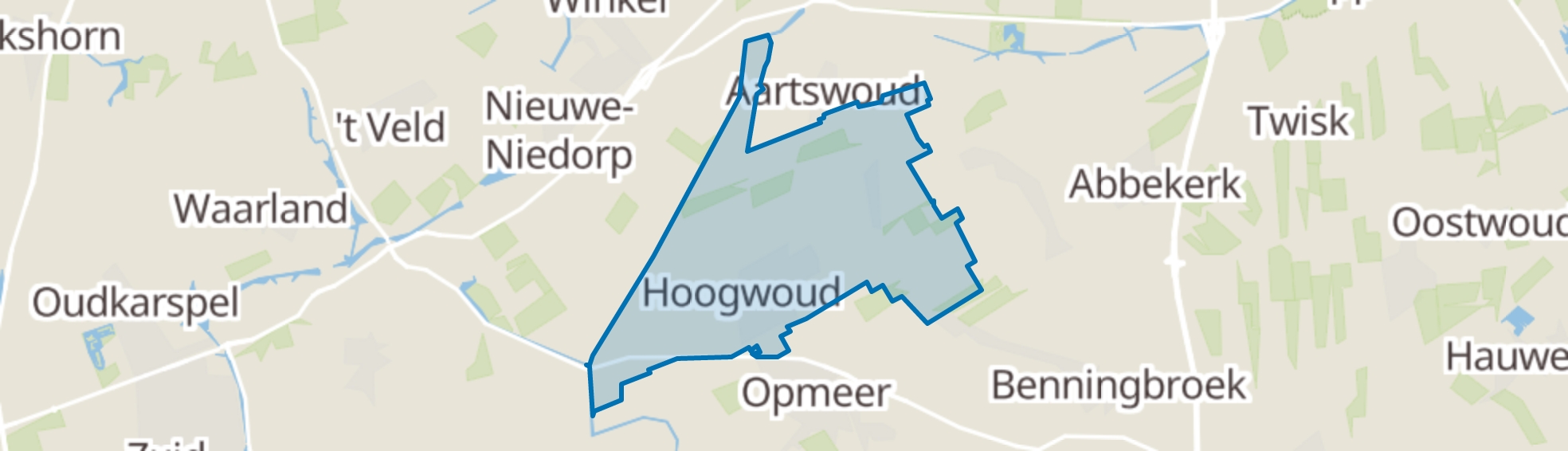 Hoogwoud map